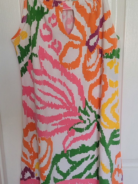 barbara gerwit Dresses & Skirts - Barbara Gerwit Floral Sleeveless Dress - White, Pink, Orange, Green, Yellow
